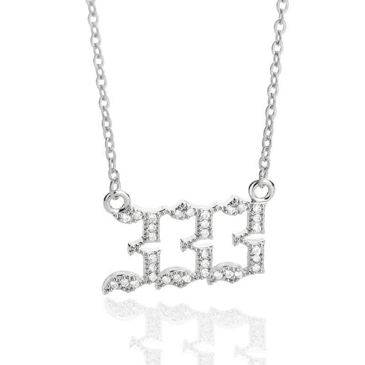 Stornfield | English Number Zircon Necklace – Seraphina