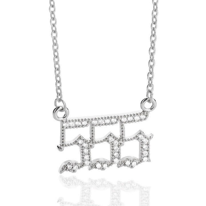 Stornfield | English Number Zircon Necklace – Seraphina