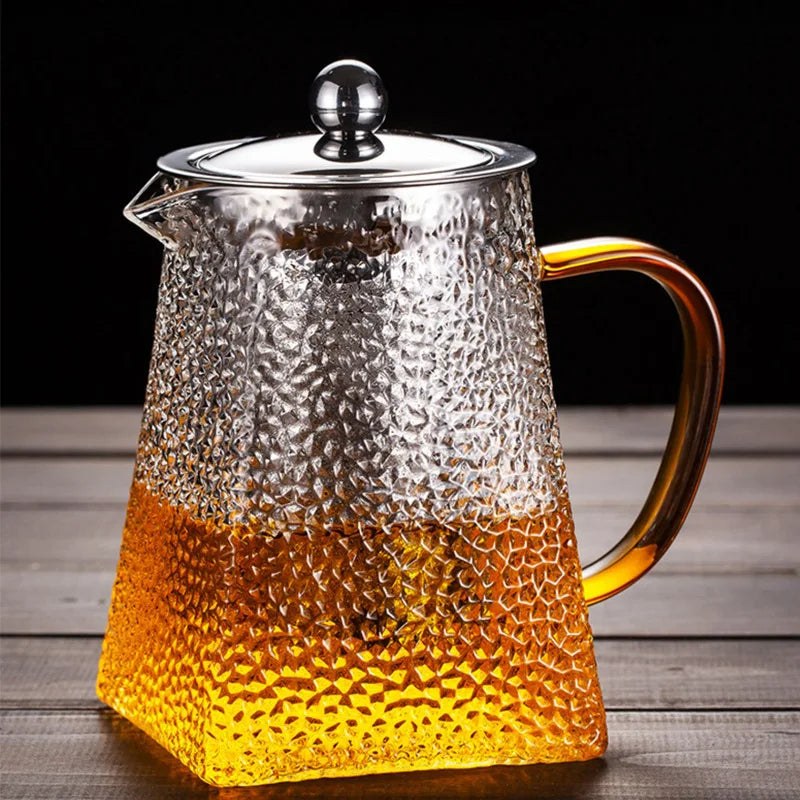 Hammer Glass Teapot With Stainless Steel Filter Heat Resistant Teapot | Stornfield