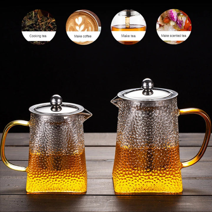 Hammer Glass Teapot With Stainless Steel Filter Heat Resistant Teapot | Stornfield