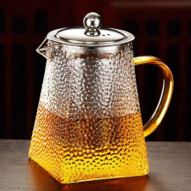 Hammer Glass Teapot With Stainless Steel Filter Heat Resistant Teapot | Stornfield