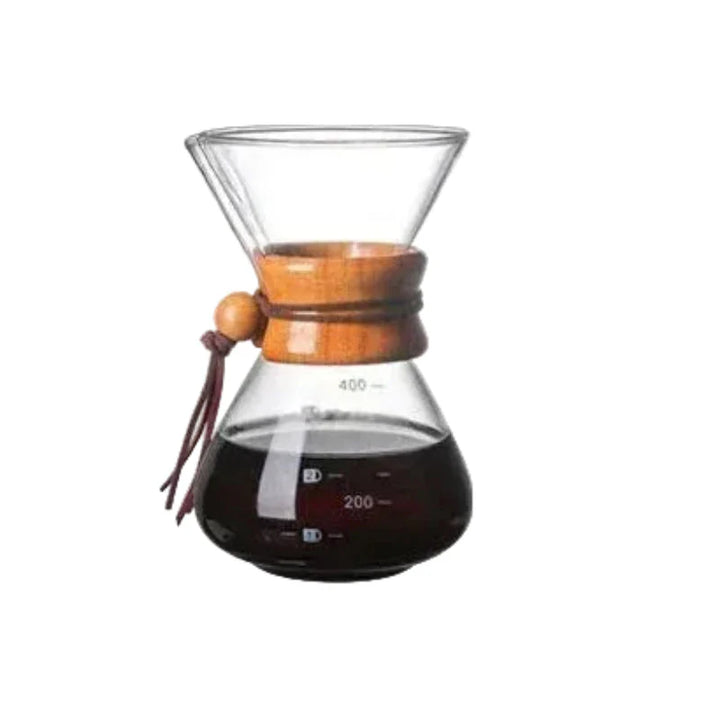 Hand Glass Coffee Kettle with Stainless Steel Filter Drip Brewer Coffee | Stornfield