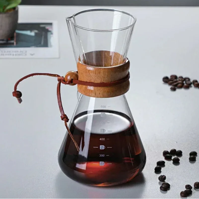 Hand Glass Coffee Kettle with Stainless Steel Filter Drip Brewer Coffee | Stornfield