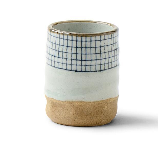 Hand Painted Lattice Pattern Teacup | Stornfield