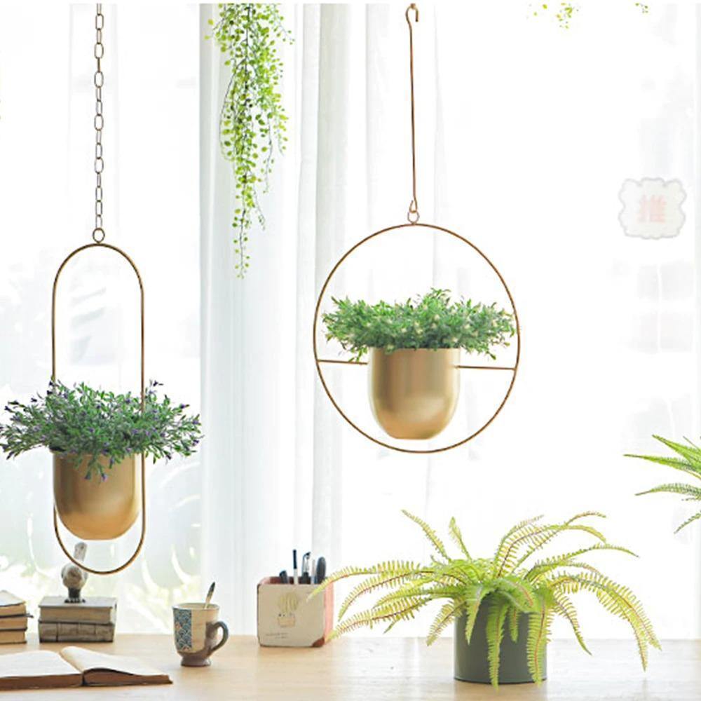 HaloRing Hanging Plant Holder – Metal Hanging Planter for Indoor and Outdoor | Stornfield
