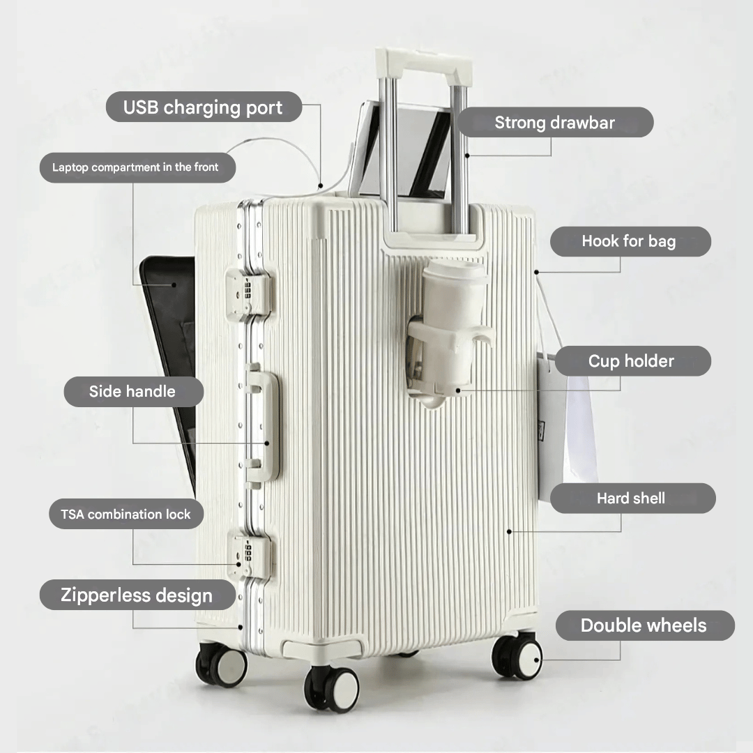 Hard-shell hand luggage suitcase – Manhattan Pro | Stornfield