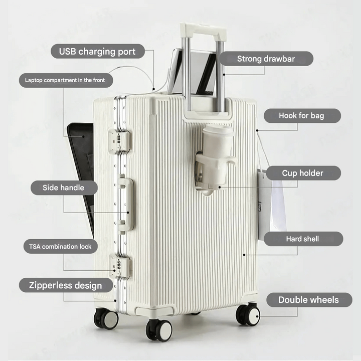 Hard-shell hand luggage suitcase – Manhattan Pro | Stornfield