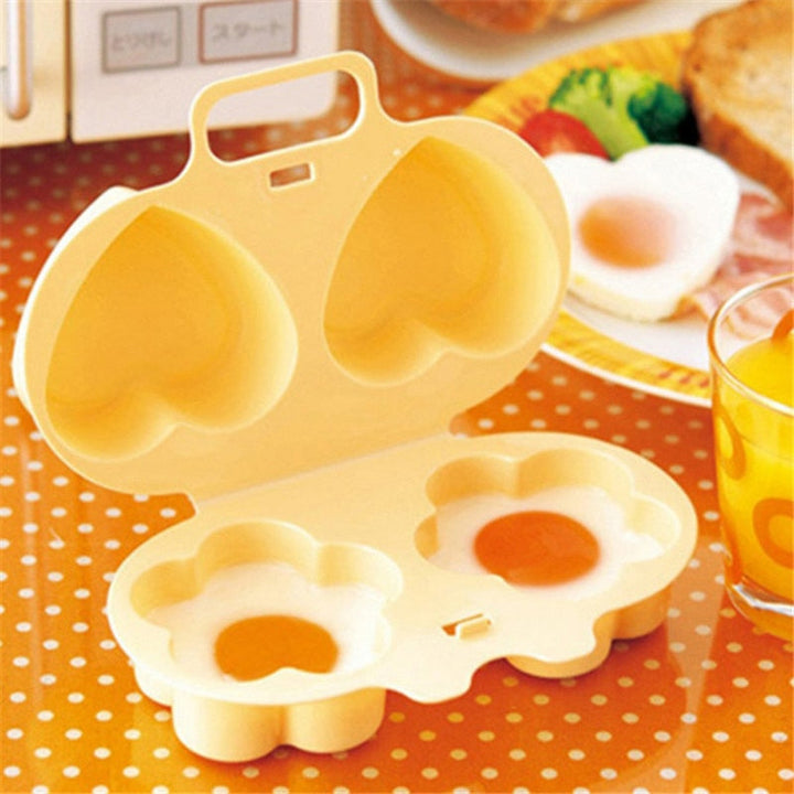 Heart and Flowers Shape Egg Steamer Cooking Mold Egg Poacher Gadget | Stornfield