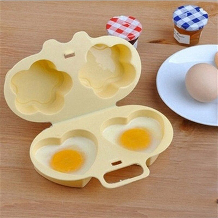Heart and Flowers Shape Egg Steamer Cooking Mold Egg Poacher Gadget | Stornfield