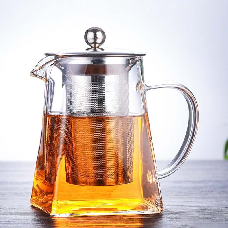 Heat Resistant Borosilicate Glass Teapot With Tea Infuser Filter Tea Kettle Oolong Teapot | Stornfield