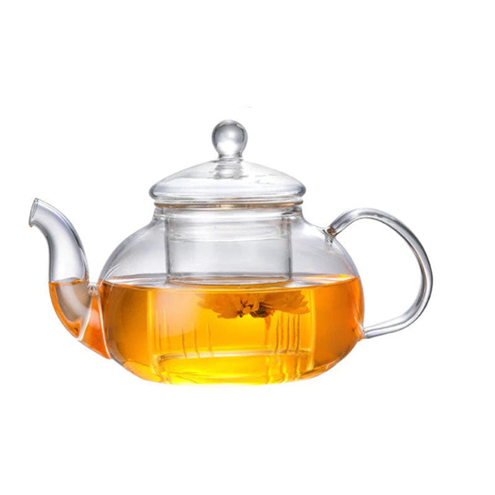 Heat Resistant Clear Borosilicate Glass Teapot Clear Japanese Style Tea Pot Infuser | Stornfield