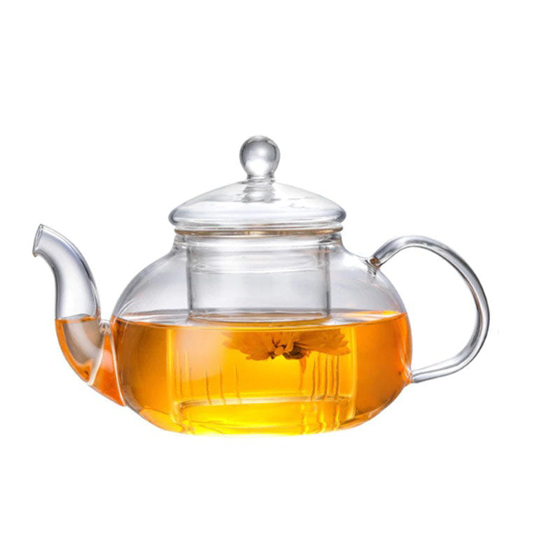 Heat Resistant Clear Borosilicate Glass Teapot Clear Japanese Style Tea Pot Infuser | Stornfield