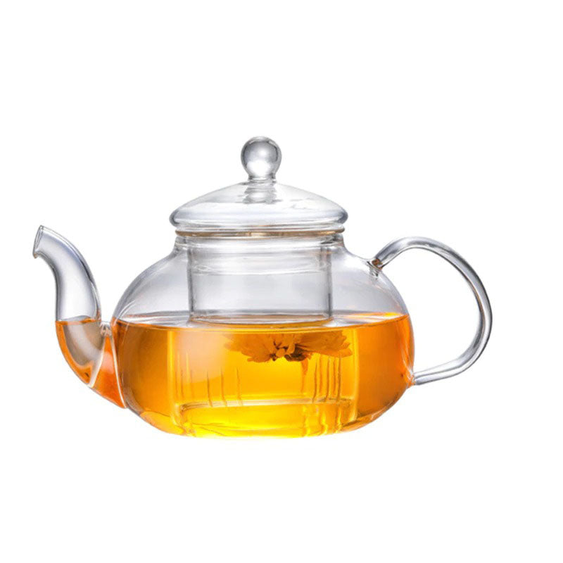 Heat Resistant Clear Borosilicate Glass Teapot Clear Japanese Style Tea Pot Infuser | Stornfield