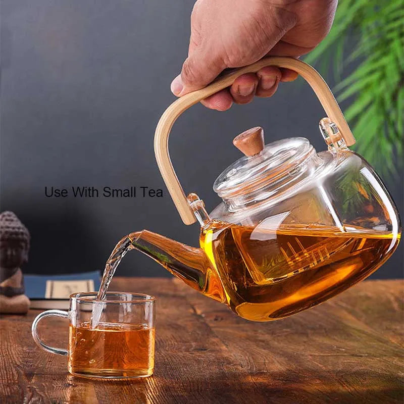 Heat-Resistant Glass Teapot with Container Ceramic Teapot Holder Base | Stornfield