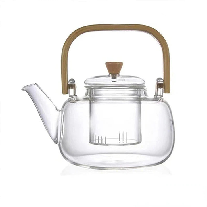 Heat-Resistant Glass Teapot with Container Ceramic Teapot Holder Base | Stornfield