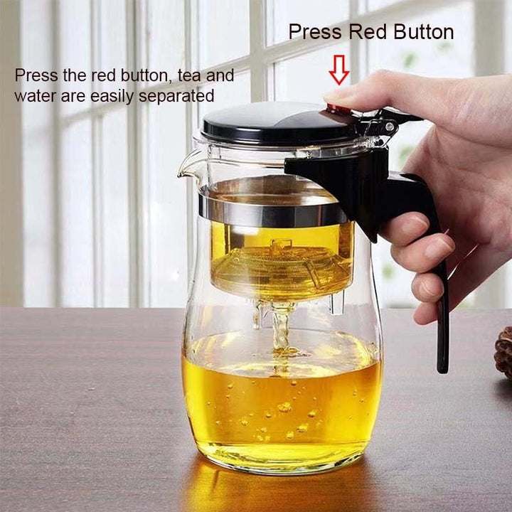 Heat Resistant Glass Teapot With Tea Infuser Filter Kettle Tea Teapot | Stornfield