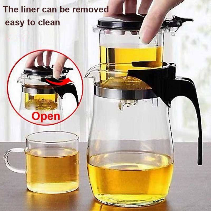 Heat Resistant Glass Teapot With Tea Infuser Filter Kettle Tea Teapot | Stornfield