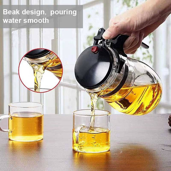 Heat Resistant Glass Teapot With Tea Infuser Filter Kettle Tea Teapot | Stornfield