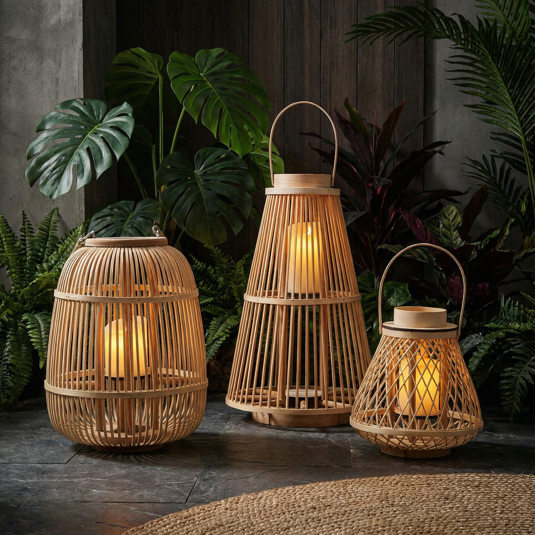 Stornfield Rattan Lanterns