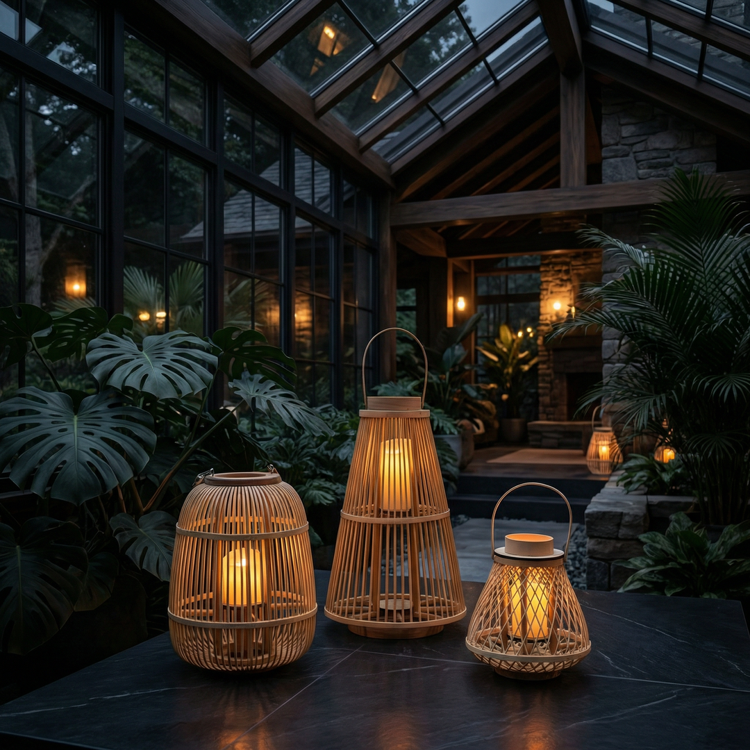 Stornfield Rattan Lanterns