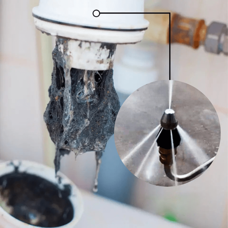 Stornfield | PipeClear Turbo – Powerful Jet Nozzle for Fast Blockage Removal