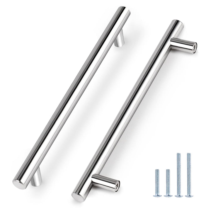 Stornfield | Brushed Nickel Stainless Steel Modern T-Bar Drawer Pulls