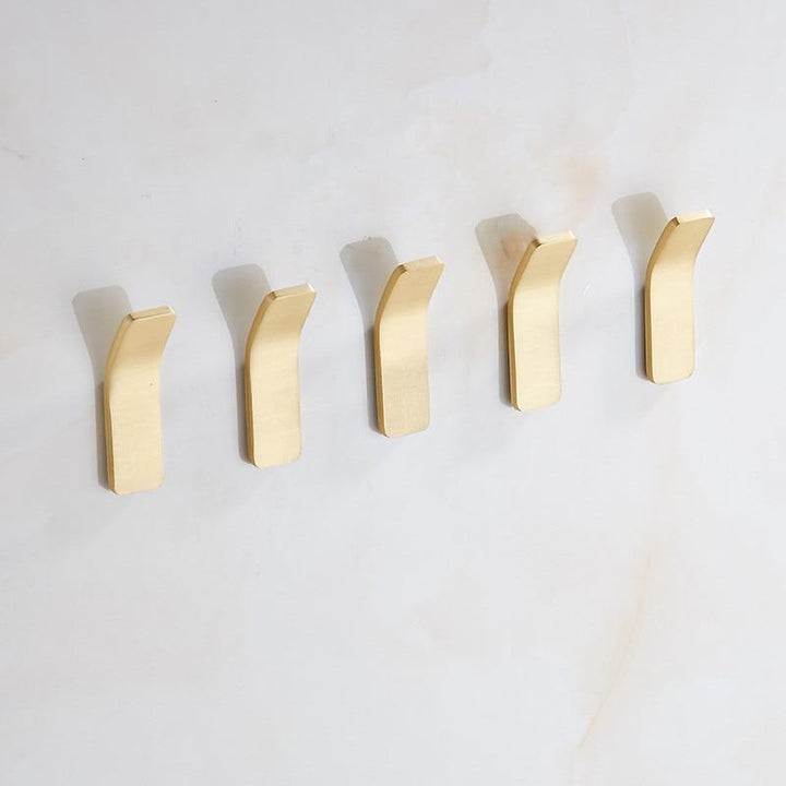 Stornfield | Golden Wall Hooks – Luxurious Brass Coat Hooks for Hallway and Bedroom