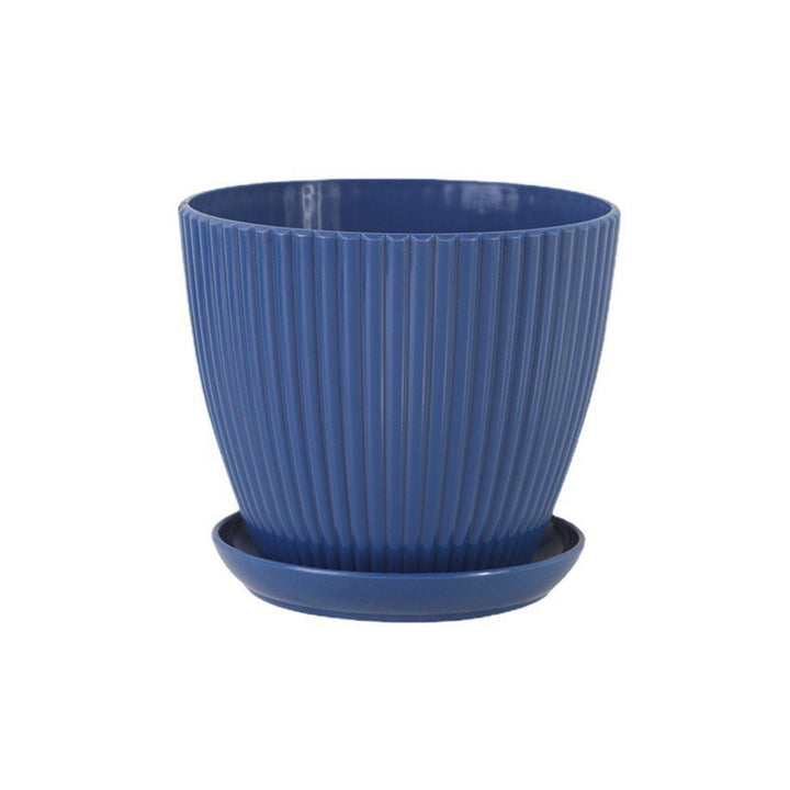 Home Garden Plant Pot With Tray - Modern Plastic Design | Stornfield