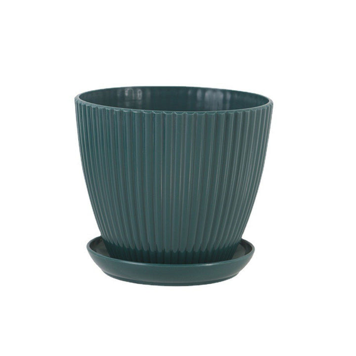 Home Garden Plant Pot With Tray - Modern Plastic Design | Stornfield