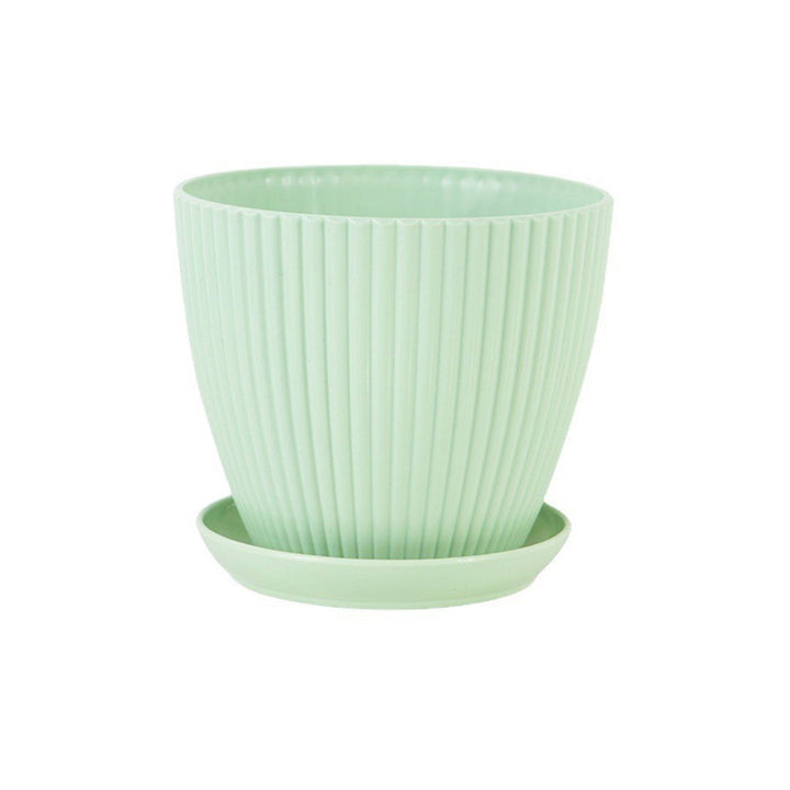 Home Garden Plant Pot With Tray - Modern Plastic Design | Stornfield