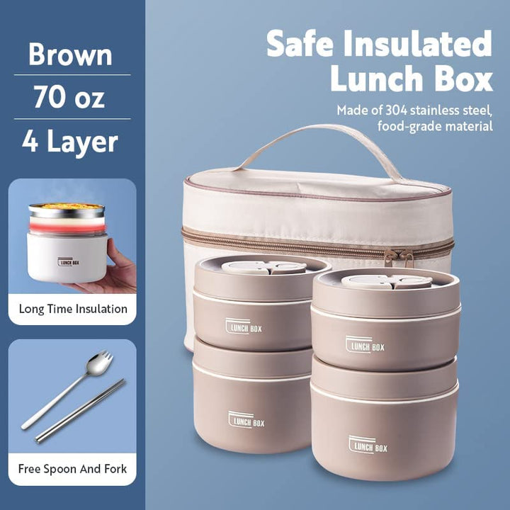 Stornfield | Stainless Steel Insulated Lunch Box Containers