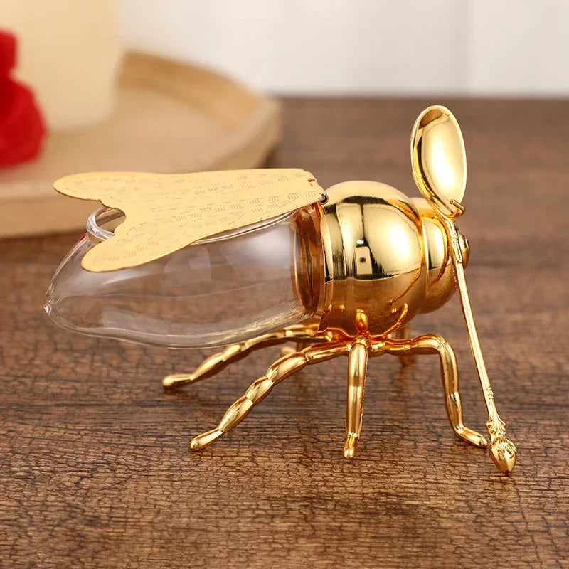 Stornfield | Honey Bee Sugar Pot with Spoon Kitchen Container Tableware