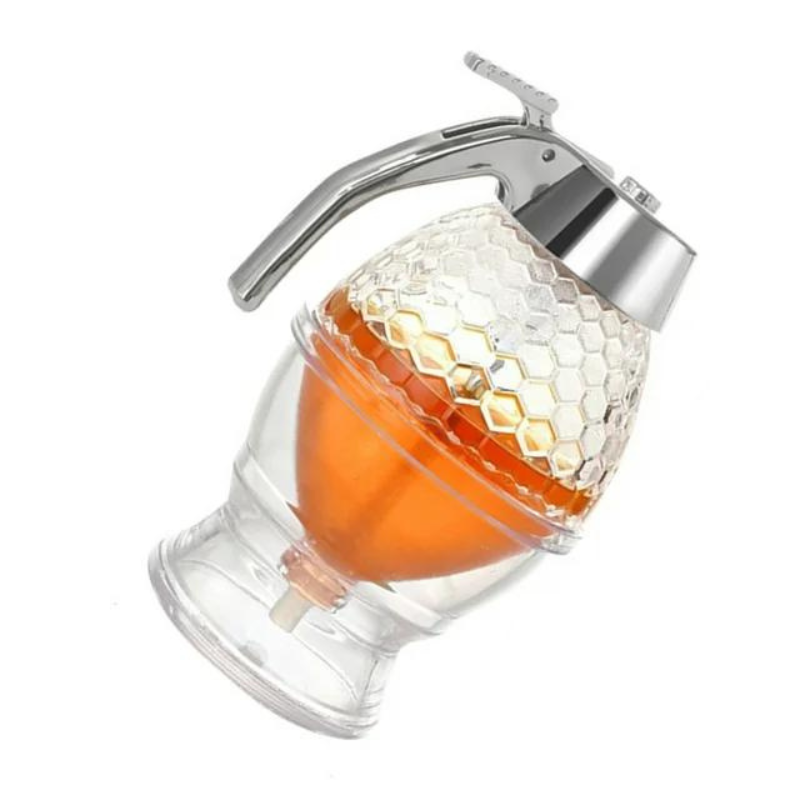 Drip-free honey dispenser with hive design – 200 ml plastic | Stornfield
