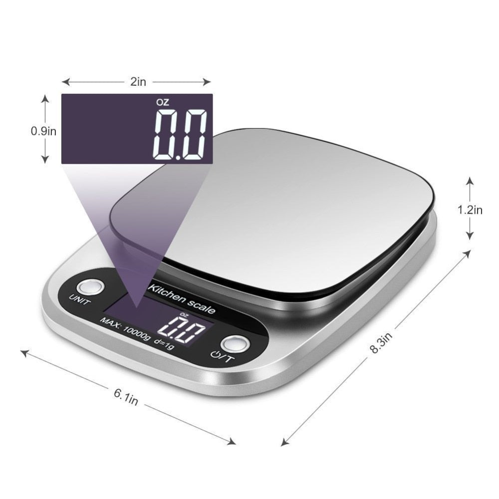 Household Kitchen Scale Electronic Scale Measuring Tool W/ LCD Display | Stornfield