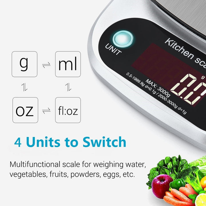 Household Kitchen Scale Electronic Scale Measuring Tool W/ LCD Display | Stornfield