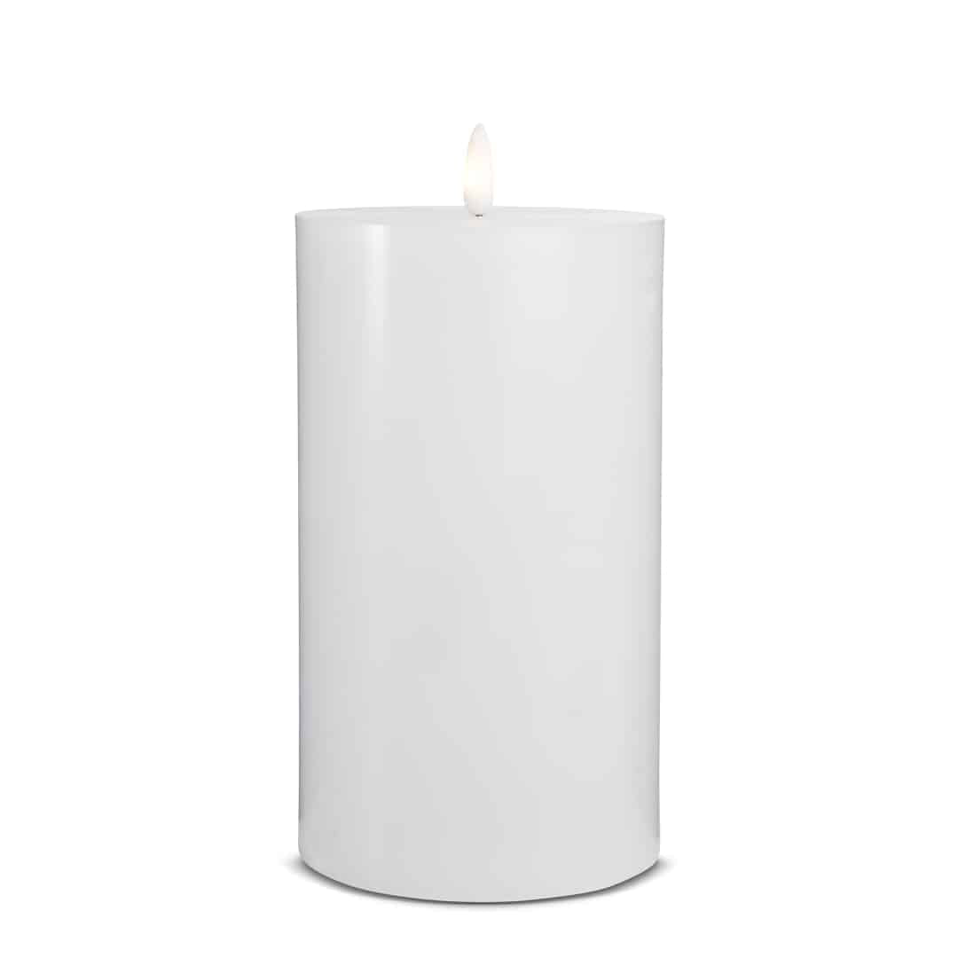 LED Candle (1 piece) with realistic 3D flame 10 x 20 cm | Stornfield