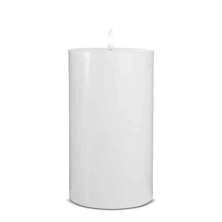 LED Candle (1 piece) with realistic 3D flame 10 x 20 cm | Stornfield