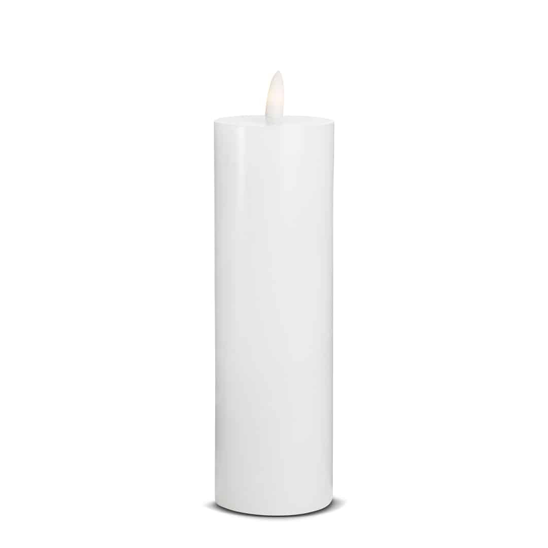 LED Candle (1 piece) with realistic 3D flame 5 x 20 cm | Stornfield