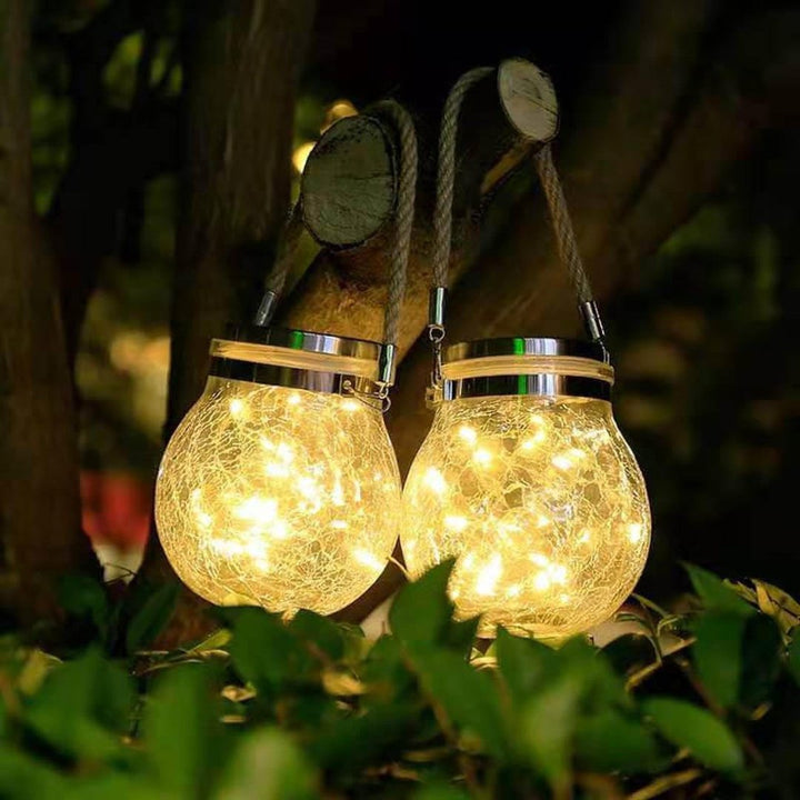 Sustainable solar glass lamp for stylish outdoor lighting | Stornfield
