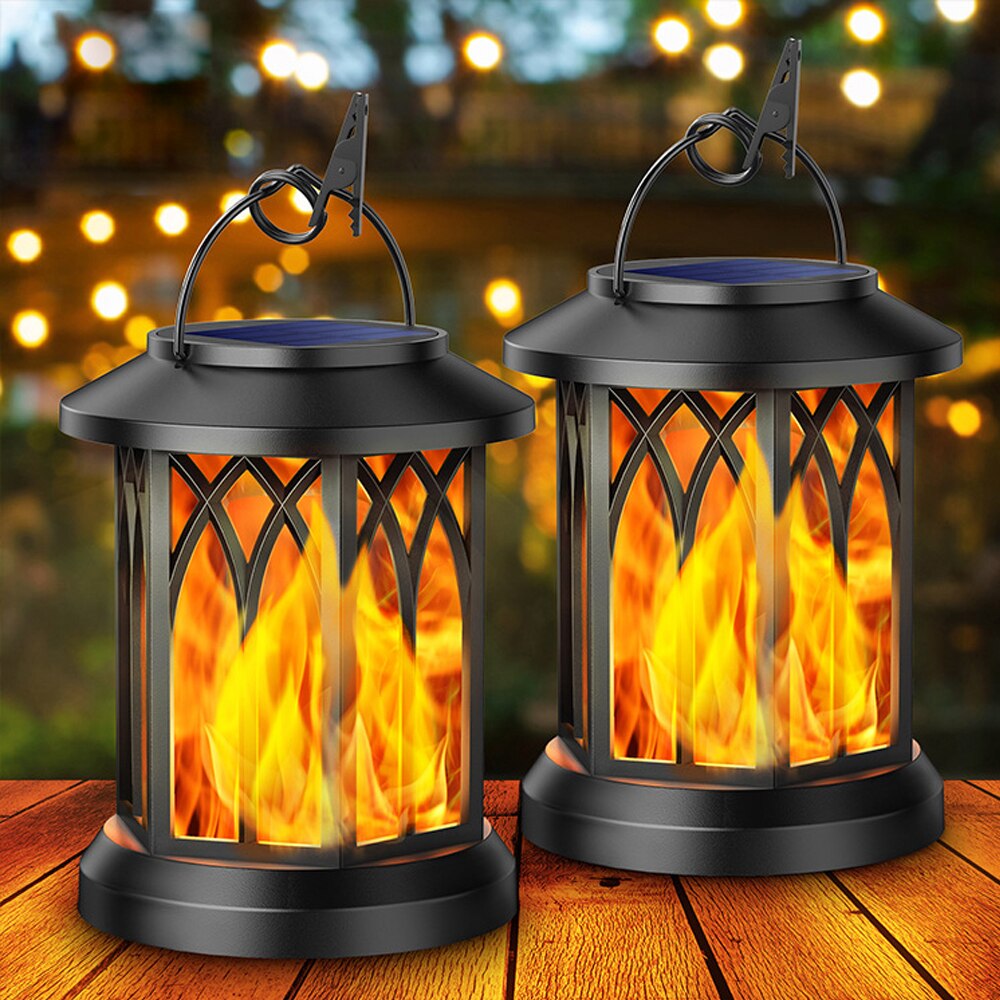 Stornfield | FlameGlow™ - Hanging Solar Flame Lantern (2 Pack)