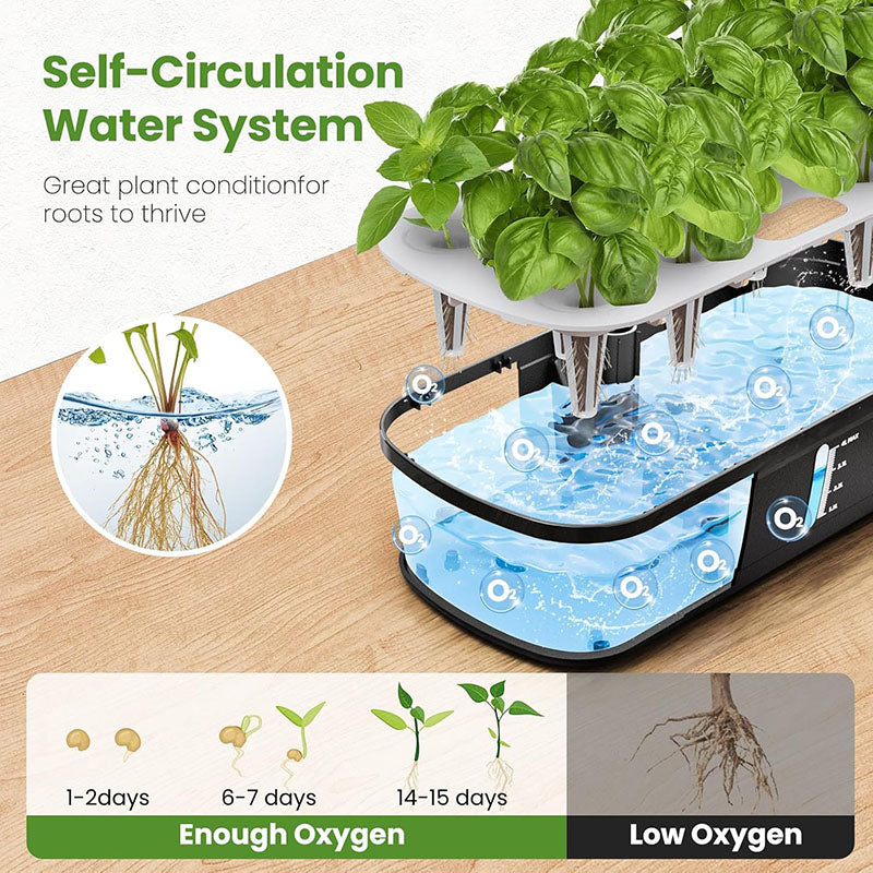 Innovative Hydroponic Growing System – 12 Pods Kit | Stornfield