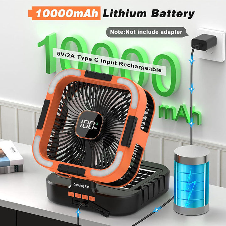 3 in 1 Solar Camping Fan | Stornfield