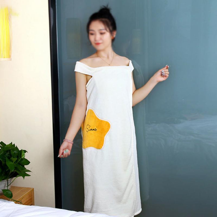 Women Quick Dry Wearable Microfiber plush Bathrobes | Stornfield