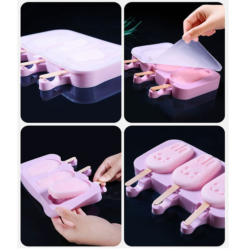 Ice Cream Mold Popsicle Molds with Lid DIY Homemade Ice Lolly Mold | Stornfield