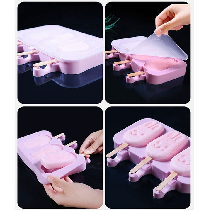 Ice Cream Mold Popsicle Molds with Lid DIY Homemade Ice Lolly Mold | Stornfield