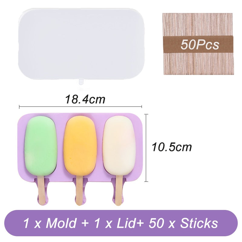 Ice Cream Mold Popsicle Molds with Lid DIY Homemade Ice Lolly Mold | Stornfield