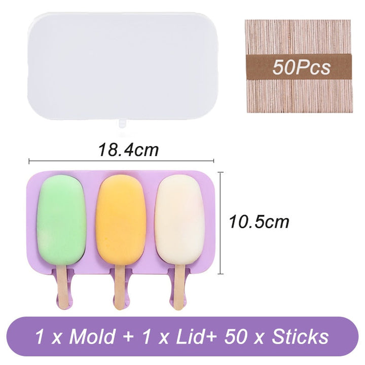 Ice Cream Mold Popsicle Molds with Lid DIY Homemade Ice Lolly Mold | Stornfield