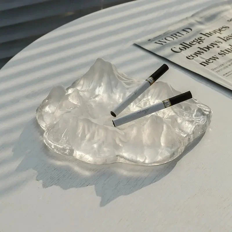 Stornfield | Ice Mountain Glass Decorative Ashtray