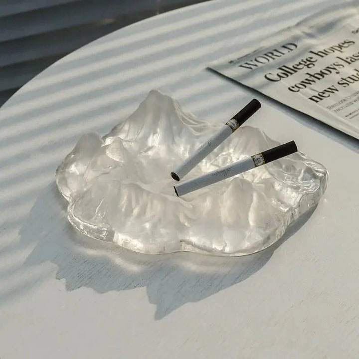 Stornfield | Ice Mountain Glass Decorative Ashtray
