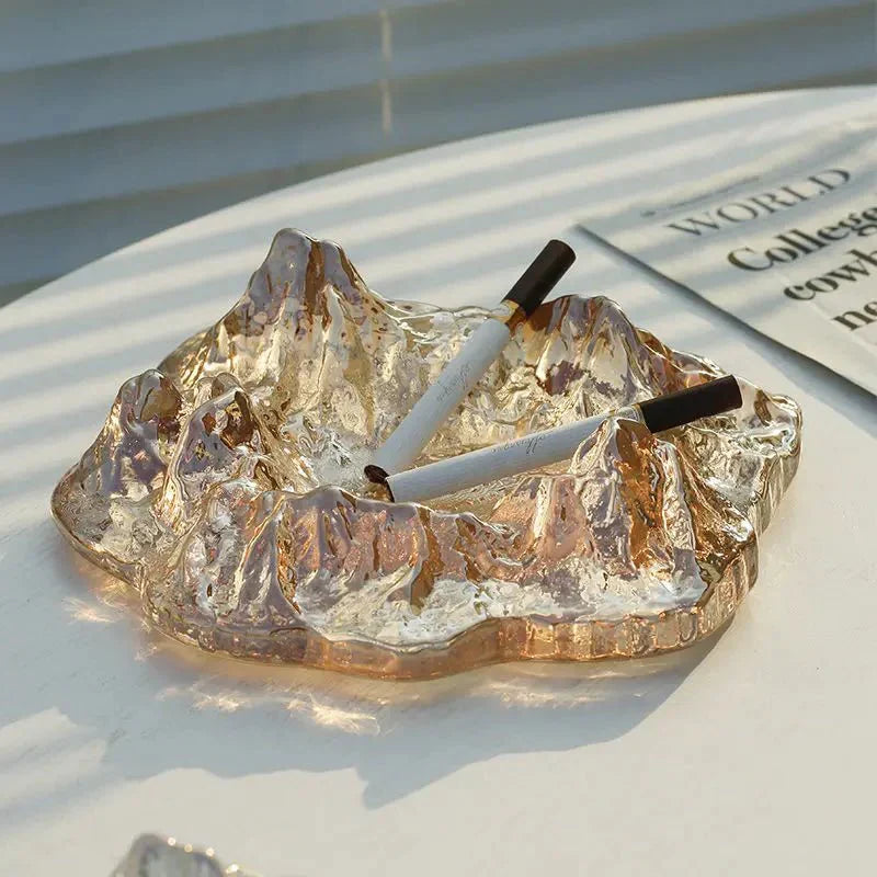Stornfield | Ice Mountain Glass Decorative Ashtray